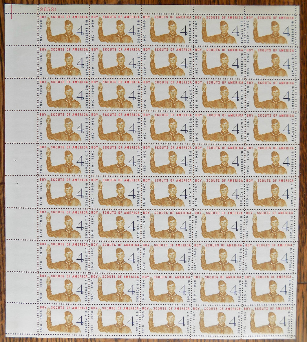 # 1145 (1960) Boy Scouts - Pane, MNH