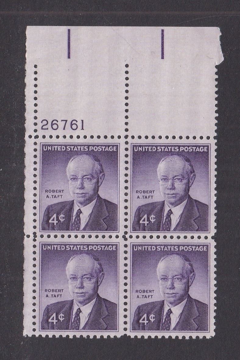 # 1161 (1960) Taft - PB, UL #26761, MNH