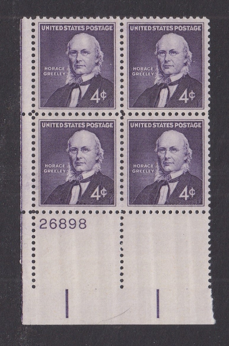 # 1177 (1961) Greeley - PB, LL #26898, XF MNH