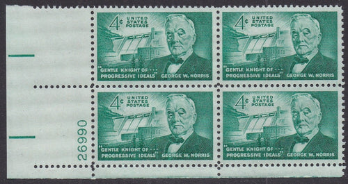 # 1184 (1961) Norris - PB, LL #26990, MNH