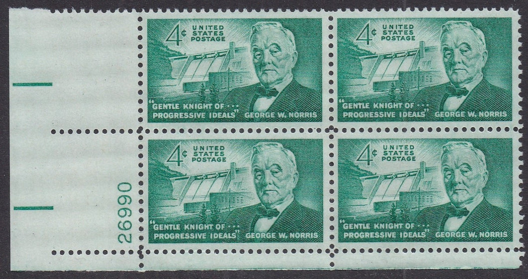 # 1184 (1961) Norris - PB, LL #26990, MNH