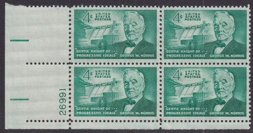 # 1184 (1961) Norris - PB, LL #26991, MNH