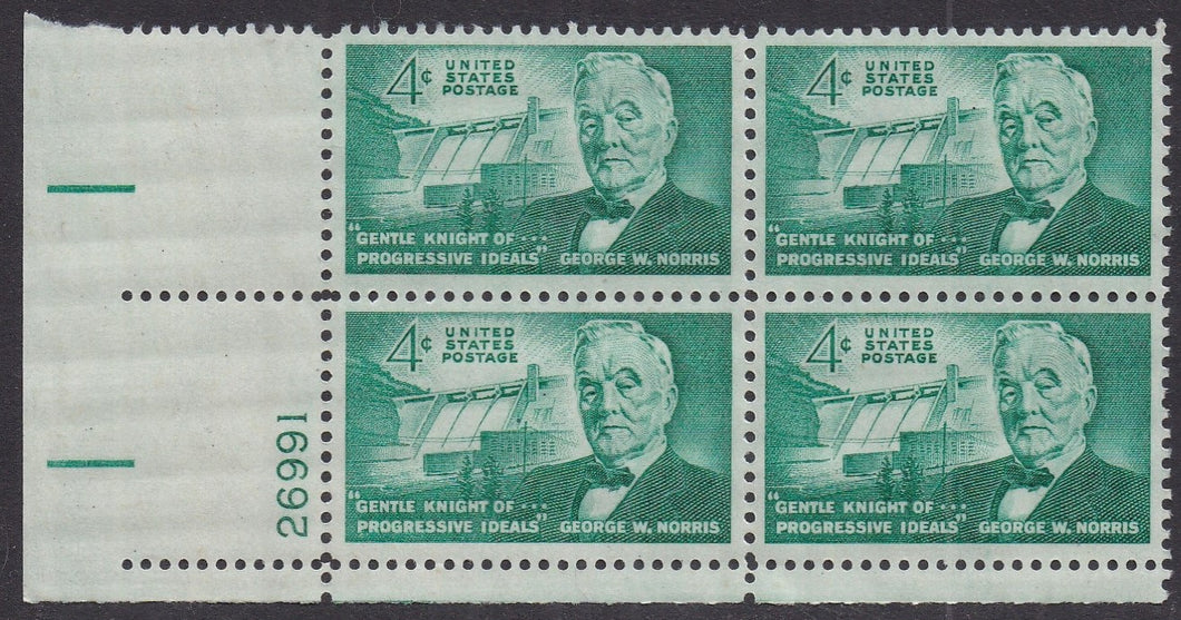 # 1184 (1961) Norris - PB, LL #26991, MNH