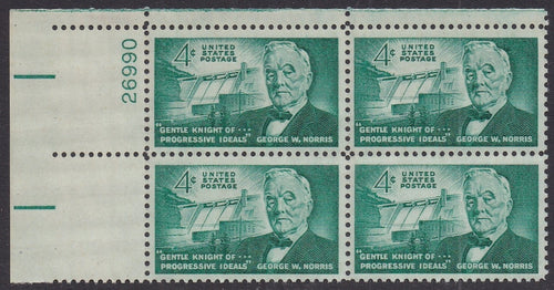 # 1184 (1961) Norris - PB, UL #26990, MNH