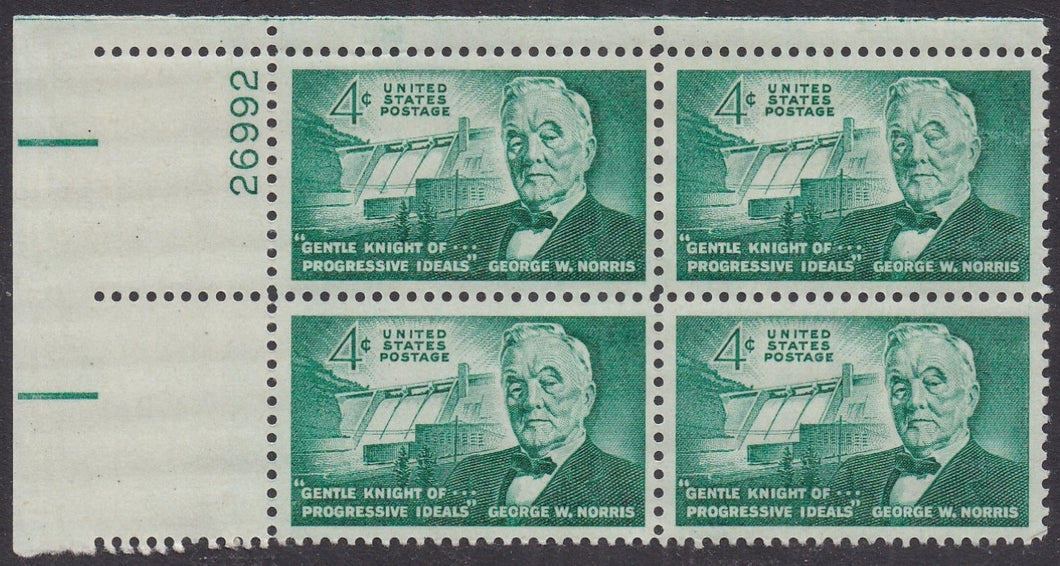 # 1184 (1961) Norris - PB, UL #26992, MNH