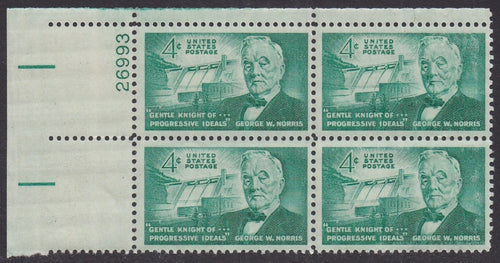 # 1184 (1961) Norris - PB, UL #26993, MNH