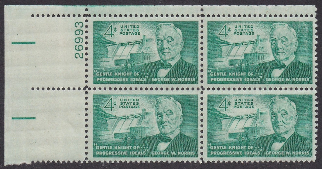 # 1184 (1961) Norris - PB, UL #26993, MNH