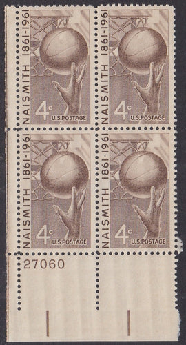 # 1189 (1961) Basketball - PB, LL #27060, MNH