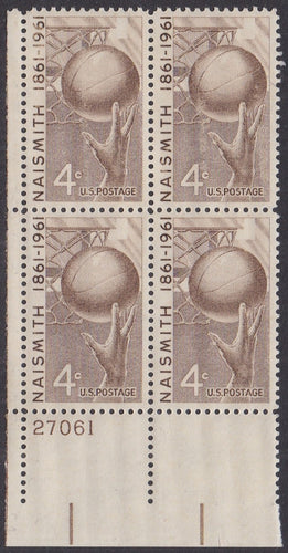 # 1189 (1961) Basketball - PB, LL #27061, MNH