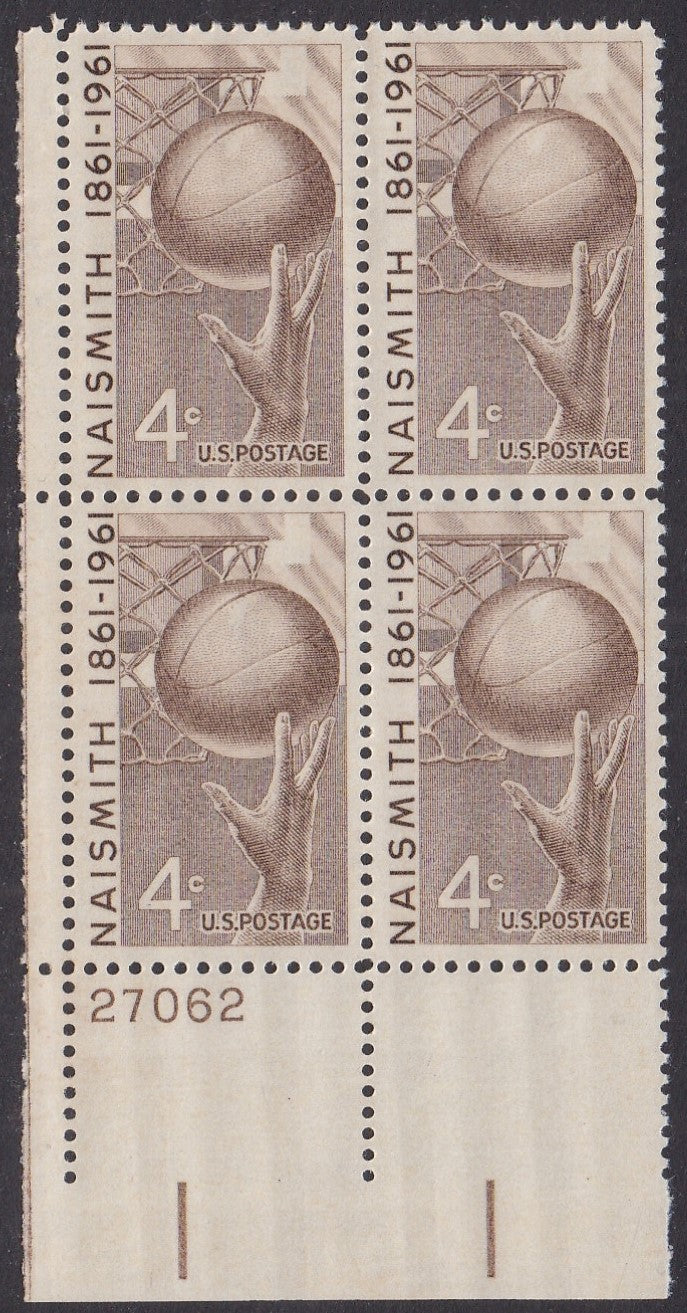 # 1189 (1961) Basketball - PB, LL #27062, MNH