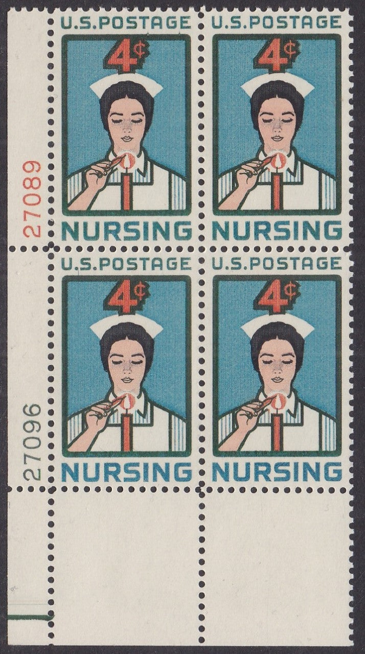 # 1190 (1961) Nursing - PB, LL #27096/27089, MNH