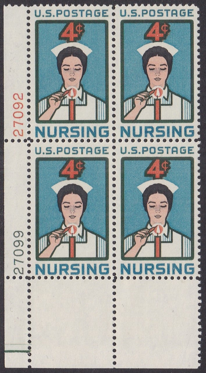 # 1190 (1961) Nursing - PB, LL #27099/27092, MNH