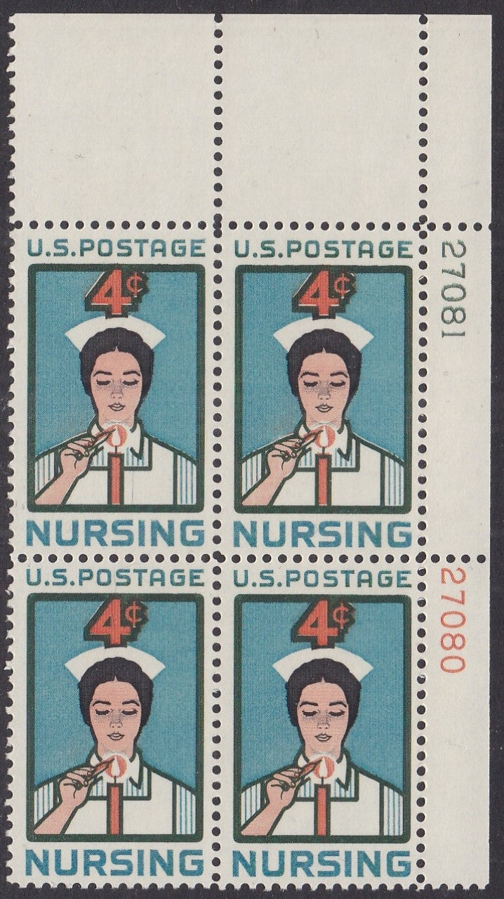 # 1190 (1961) Nursing - PB, UR #27081/27080, MNH