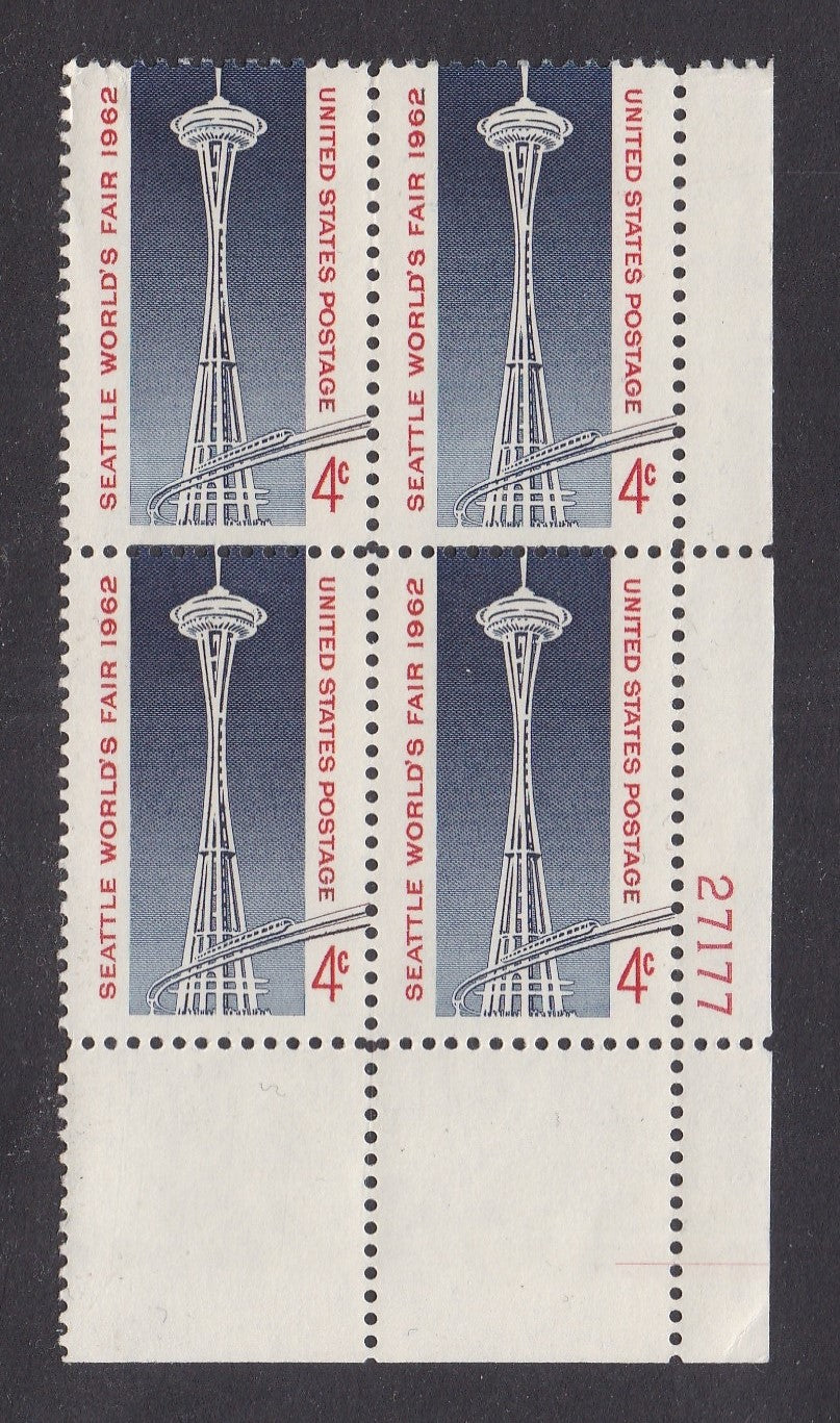 # 1196 (1962) Space Needle - PB, LR #27177, MNH