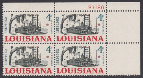 # 1197 (1962) Louisiana - PB, UR #27186, MNH