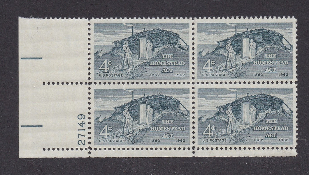 # 1198 (1962) Homestead Act - PB, LL #27149, MNH