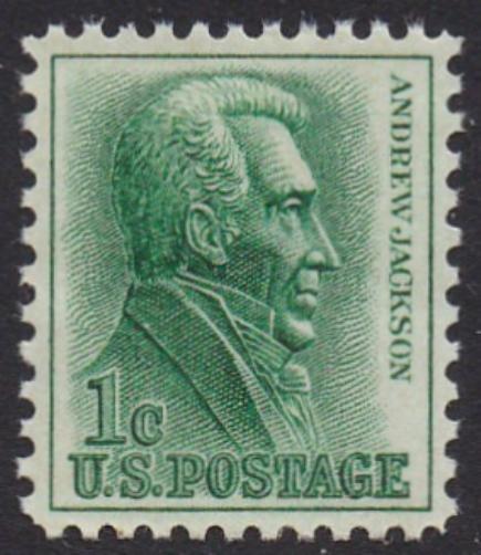 # 1209 (1963) Jackson, Not tagged - Sgl, XF MNH