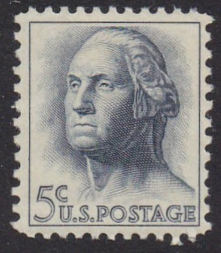 # 1213 (1962) Washington, Not tagged - Sgl, MNH