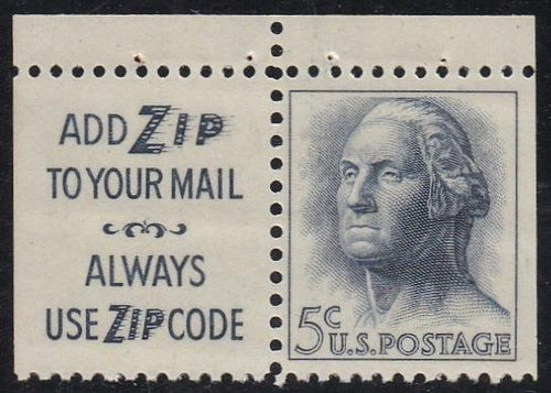 # 1213c (1964) Washington, S3, Tagged - Bklt H pr, MNH