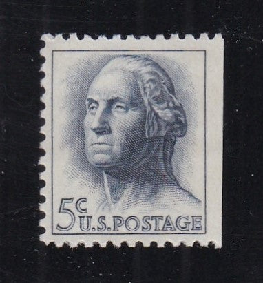 # 1213c (1964) Washington, Tagged, Hi-Brite - Bklt sgl, MNH