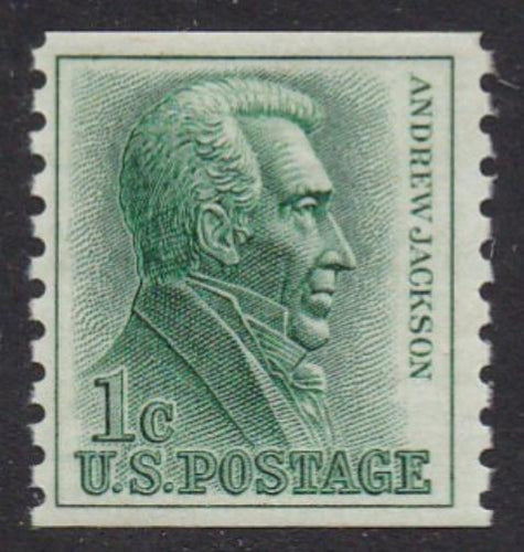 # 1225 (1963) Jackson - Coil sgl, FVF MNH