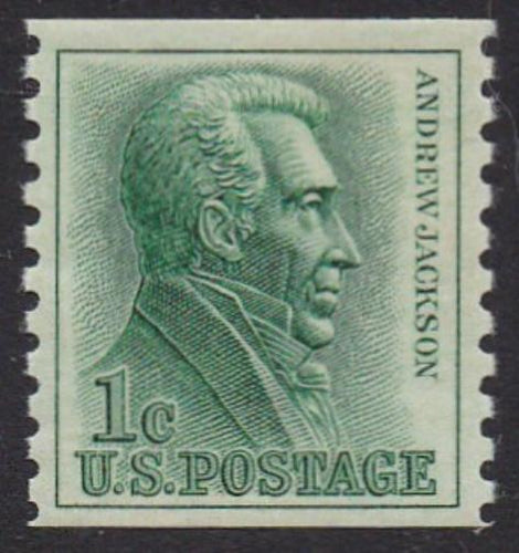 # 1225 (1963) Jackson - Coil sgl, XF MNH