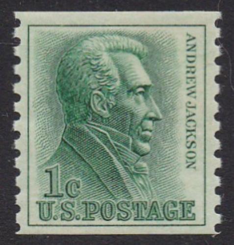 # 1225a (1966) Jackson, Tagged - Coil sgl, FVF MNH