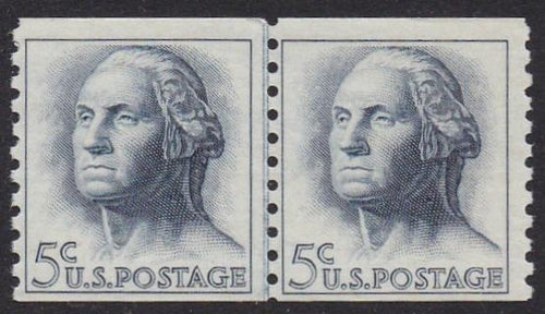 # 1229 (1962) Washington, Not tagged - Coil LP, FVF MNH