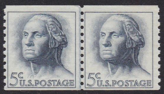 # 1229 (1962) Washington, Not tagged - Coil LP, FVF MNH