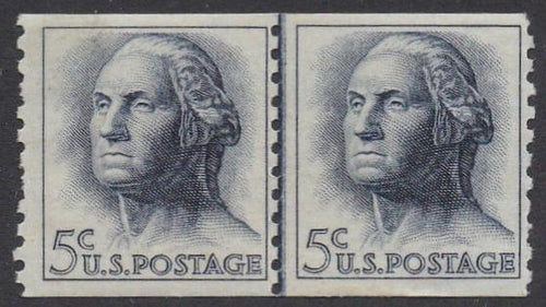 # 1229a (1963) Washington, Tagged - Coil LP, FVF MNH, adherence [2]