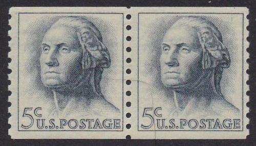 # 1229a (1963) Washington, Tagged - Coil pair, FVF MNH