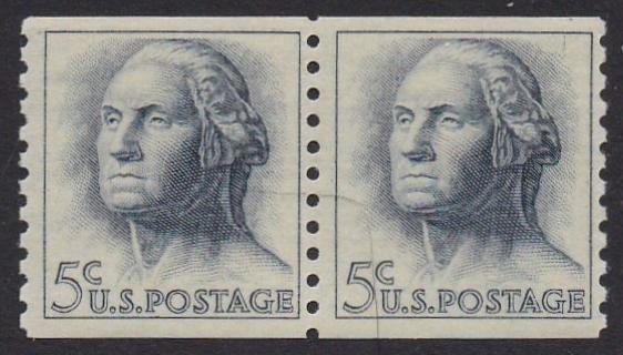 # 1229a (1963) Washington, Tagged - Coil pair, FVF MNH