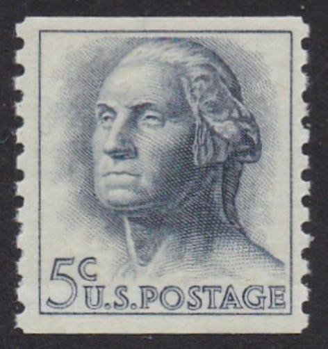 # 1229a (1963) Washington, Tagged - Coil sgl, MNH