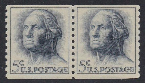 # 1229a (1963) Washington, Tagged - Coil pair, XF MNH
