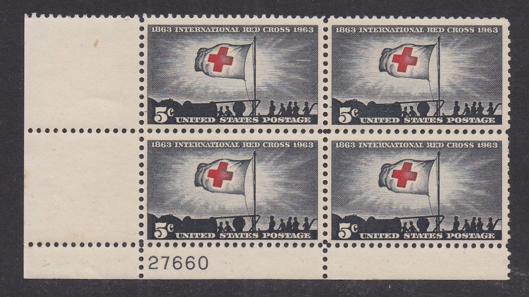 # 1239 (1963) Red Cross - PB, LL #27660, MNH