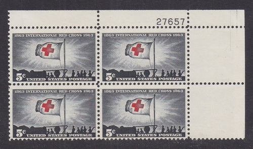 # 1239 (1963) Red Cross - PB, UR #27657, MNH
