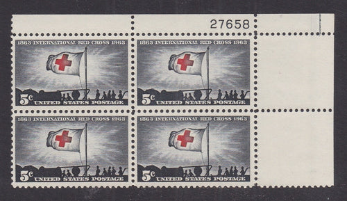 # 1239 (1963) Red Cross - PB, UR #27658, MNH