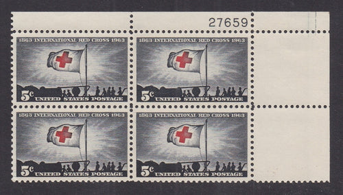 # 1239 (1963) Red Cross - PB, UR #27659, MNH