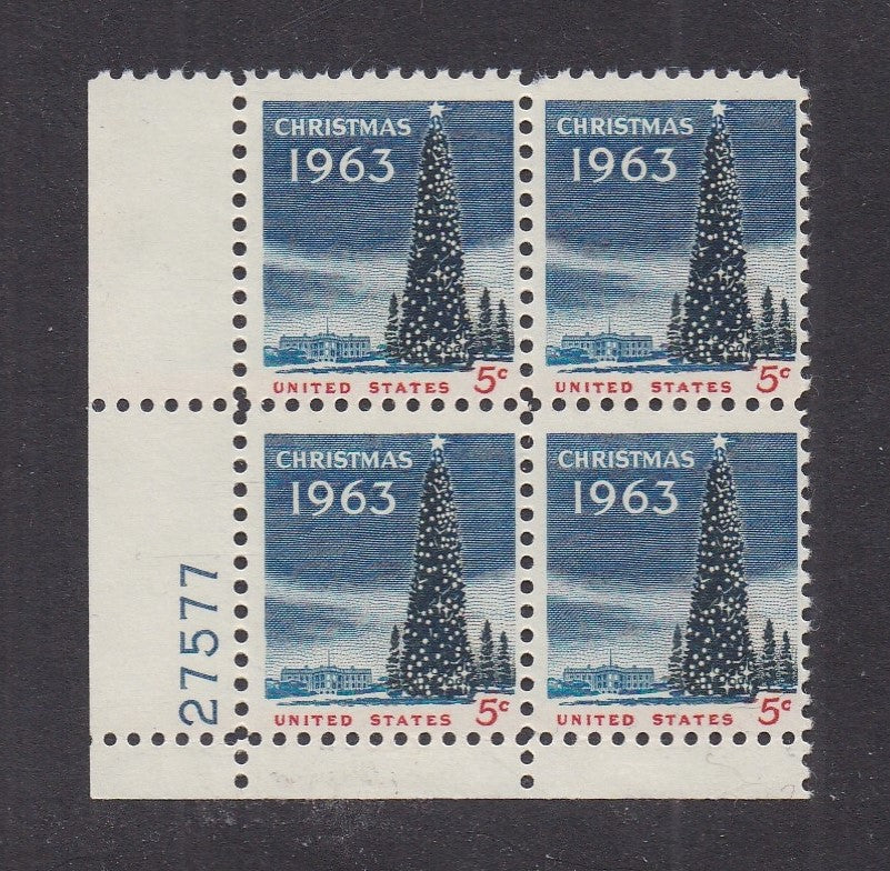 # 1240 (1963) White House Christmas Tree - PB, LL #27577, MNH
