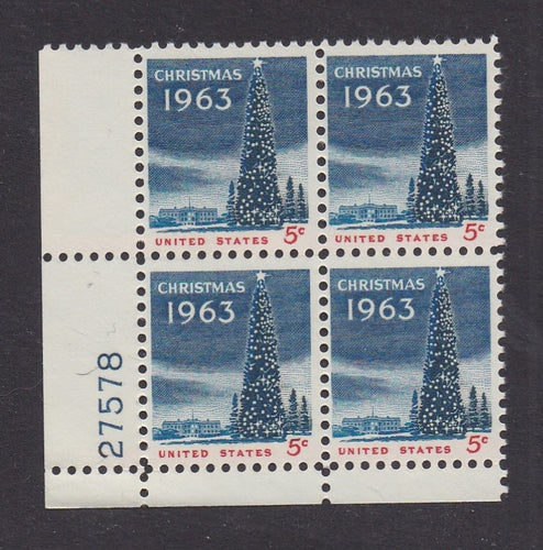 # 1240 (1963) White House Christmas Tree - PB, LL #27578, MNH