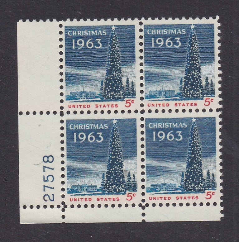 # 1240 (1963) White House Christmas Tree - PB, LL #27578, MNH