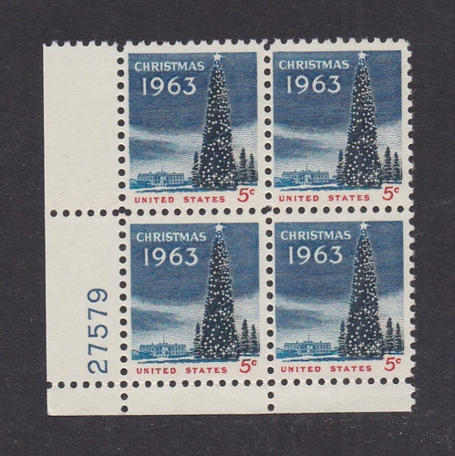 # 1240 (1963) White House Christmas Tree - PB, LL #27579, MNH
