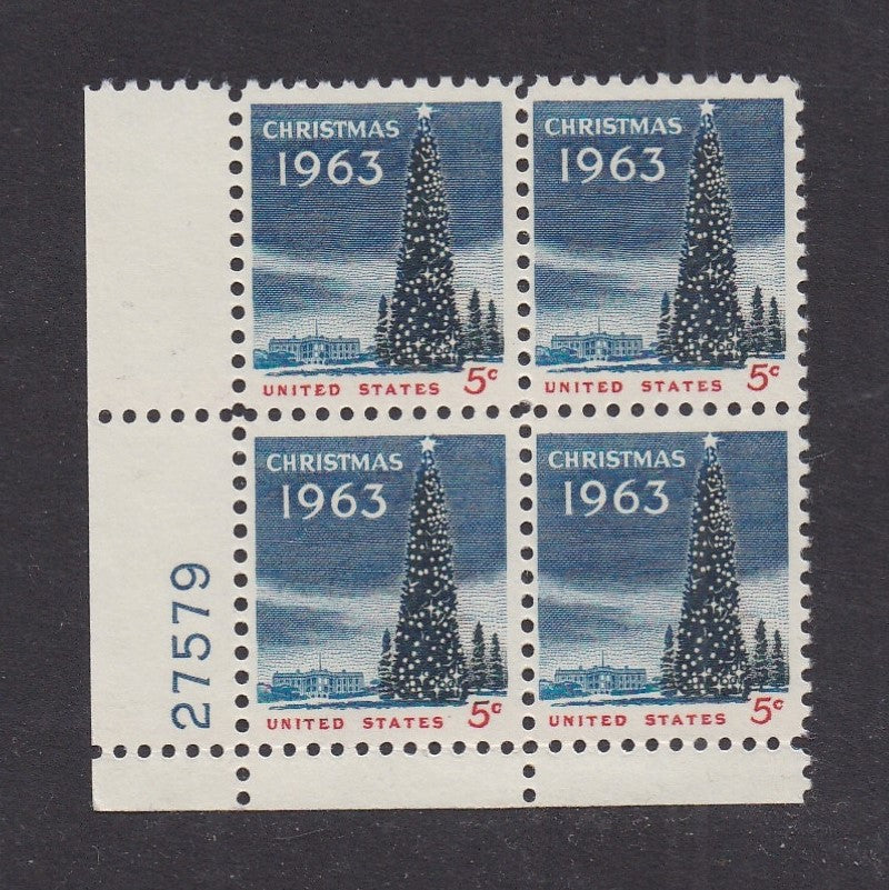 # 1240 (1963) White House Christmas Tree - PB, LL #27579, MNH