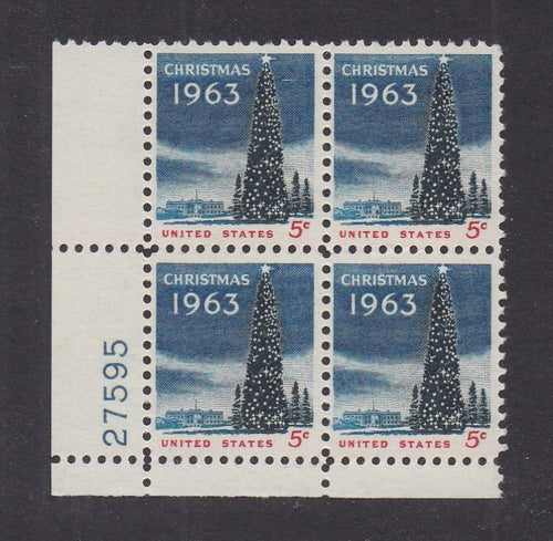 # 1240 (1963) White House Christmas Tree - PB, LL #27595, MNH