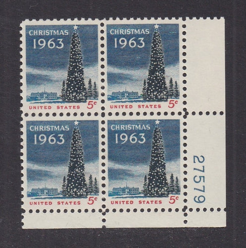 # 1240 (1963) White House Christmas Tree - PB, LR #27579, MNH