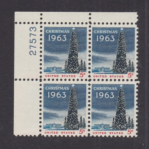 # 1240 (1963) White House Christmas Tree - PB, UL #27573, MNH