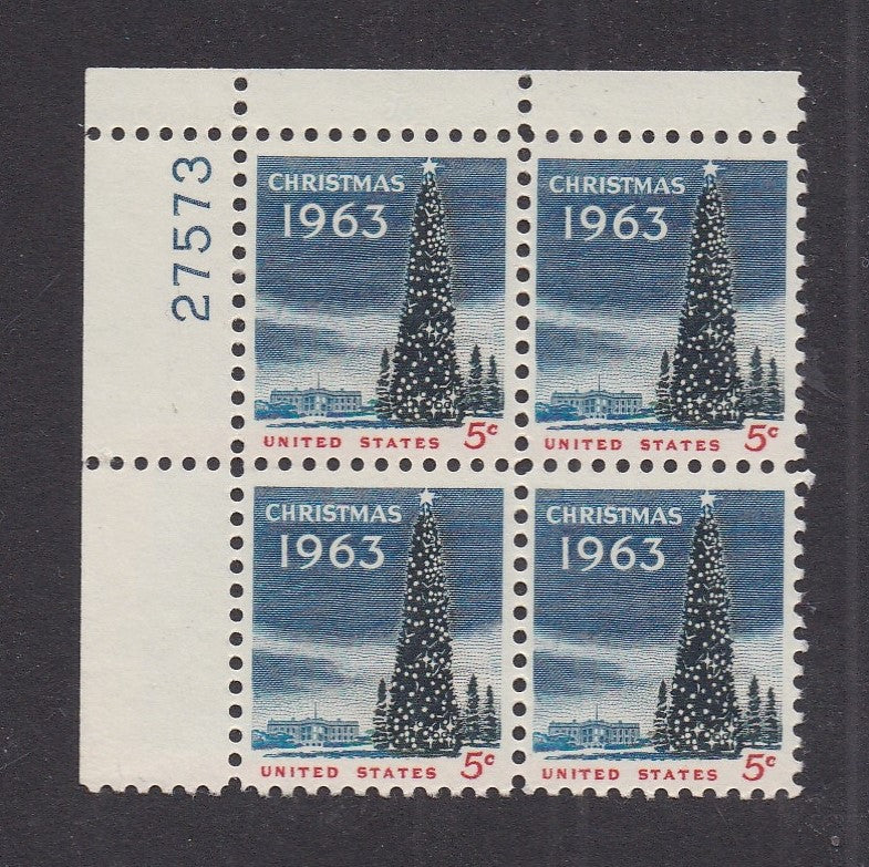 # 1240 (1963) White House Christmas Tree - PB, UL #27573, MNH