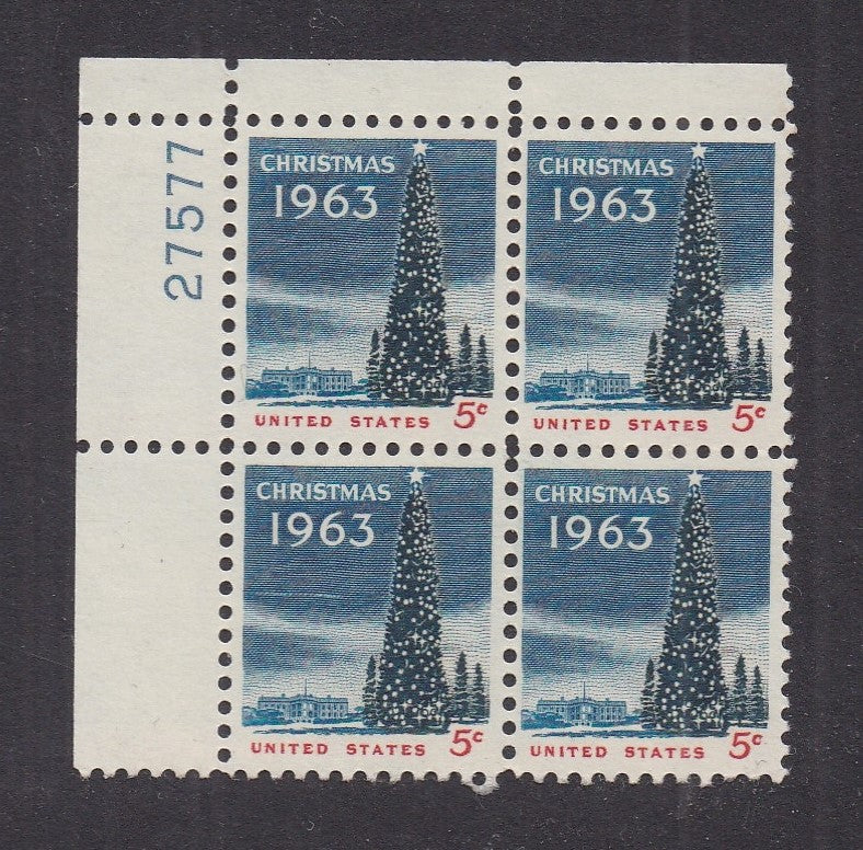 # 1240 (1963) White House Christmas Tree - PB, UL #27577, MNH