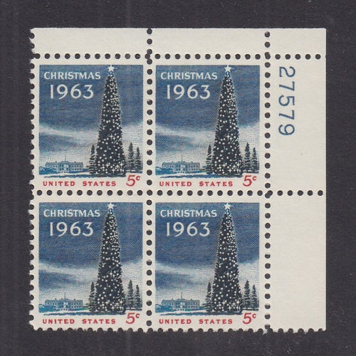 # 1240 (1963) White House Christmas Tree - PB, UR #27579, MNH