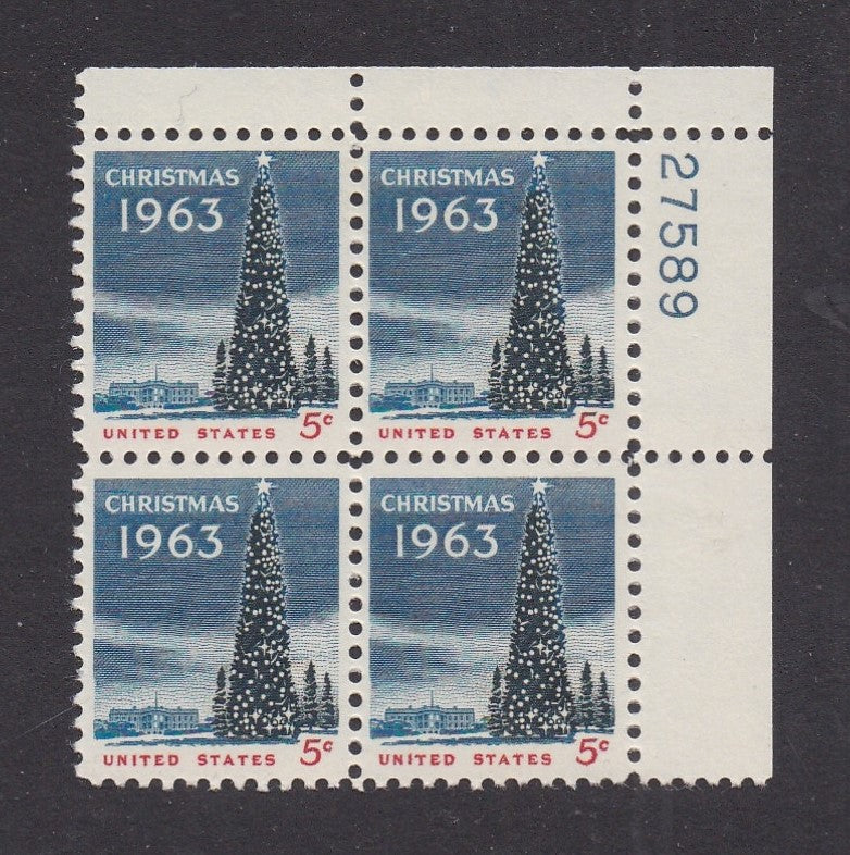 # 1240 (1963) White House Christmas Tree - PB, UR #27589, MNH